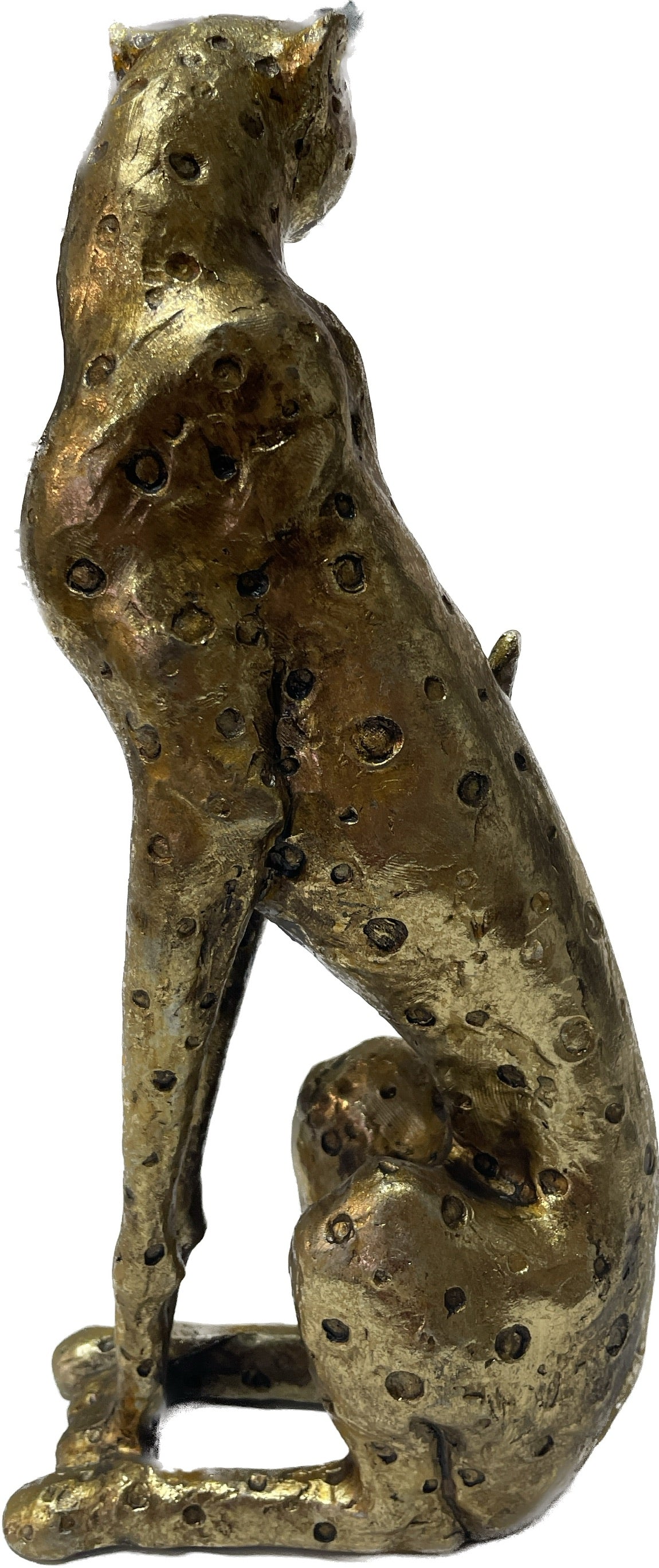 Escultura Leopardo de resina